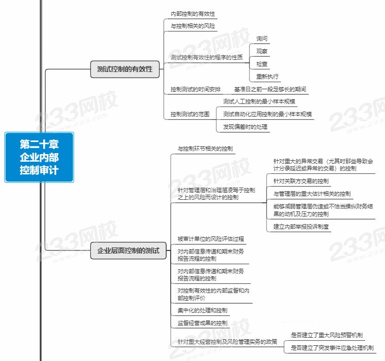 审计第20章思维导图