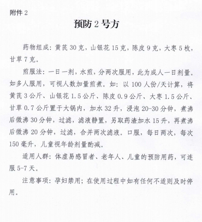 湖南省中医药管理局发布：中药预防新型冠状病毒感染的通知！