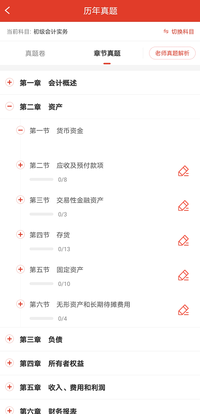 初级会计APP题库真题章节题