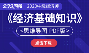 2020中级经济师《经济基础》思维导图（精编版），超详细！