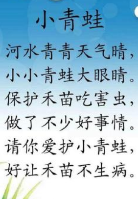 小学语文教师资格证面试教案（一年级下）：小青蛙