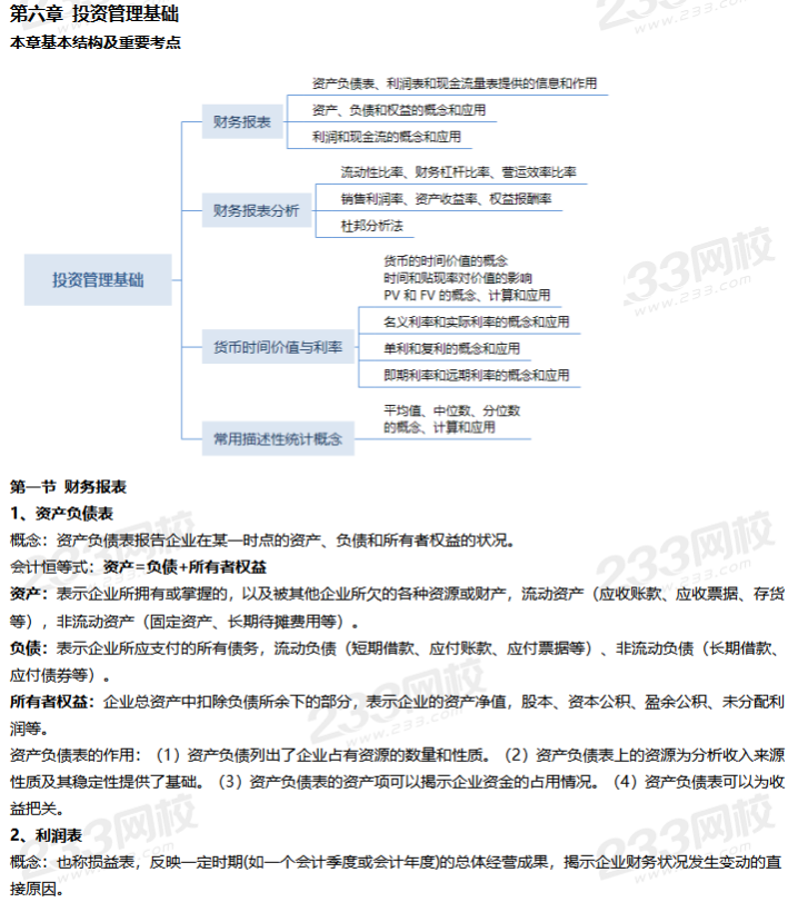 证券投资基金干货笔记