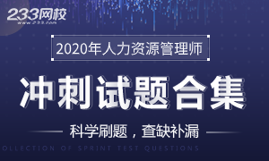 2020年人力资源管理师冲刺试题