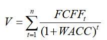 自由现金流（FCFF）贴现模型