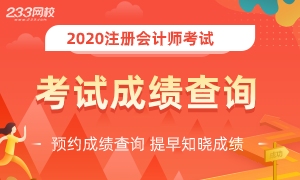 2020年注册会计师成绩查询入口从这进！