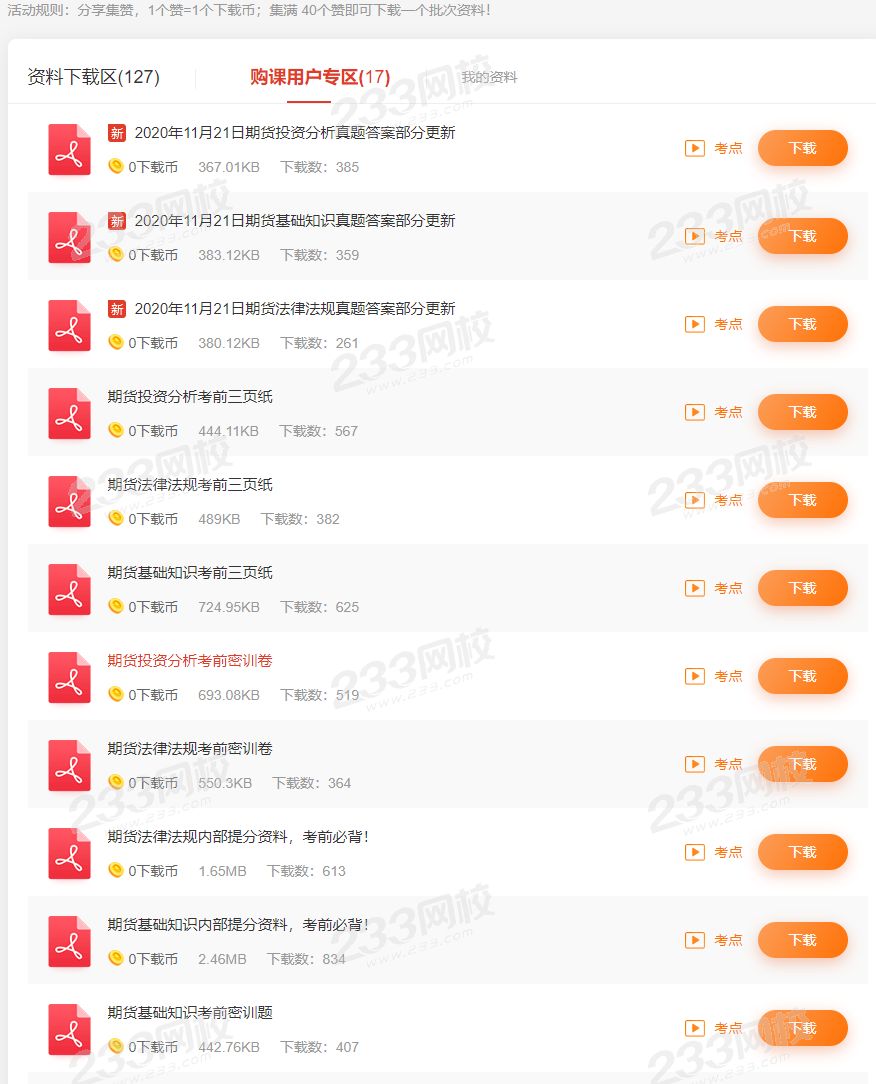 期货学习资料