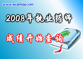 2008年执业药师考试笔试成绩查询